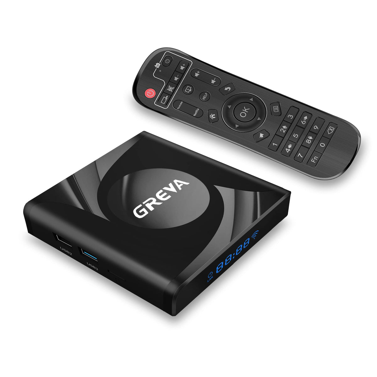 8K Android Tv Box 13.0 4Gb Ram 64Gb Rom Rk3528 Chipset Support Wifi6 Hdr10 Bt5.0 Usb3.0 Ethernet Lan 3D Hd Smart Streaming Media