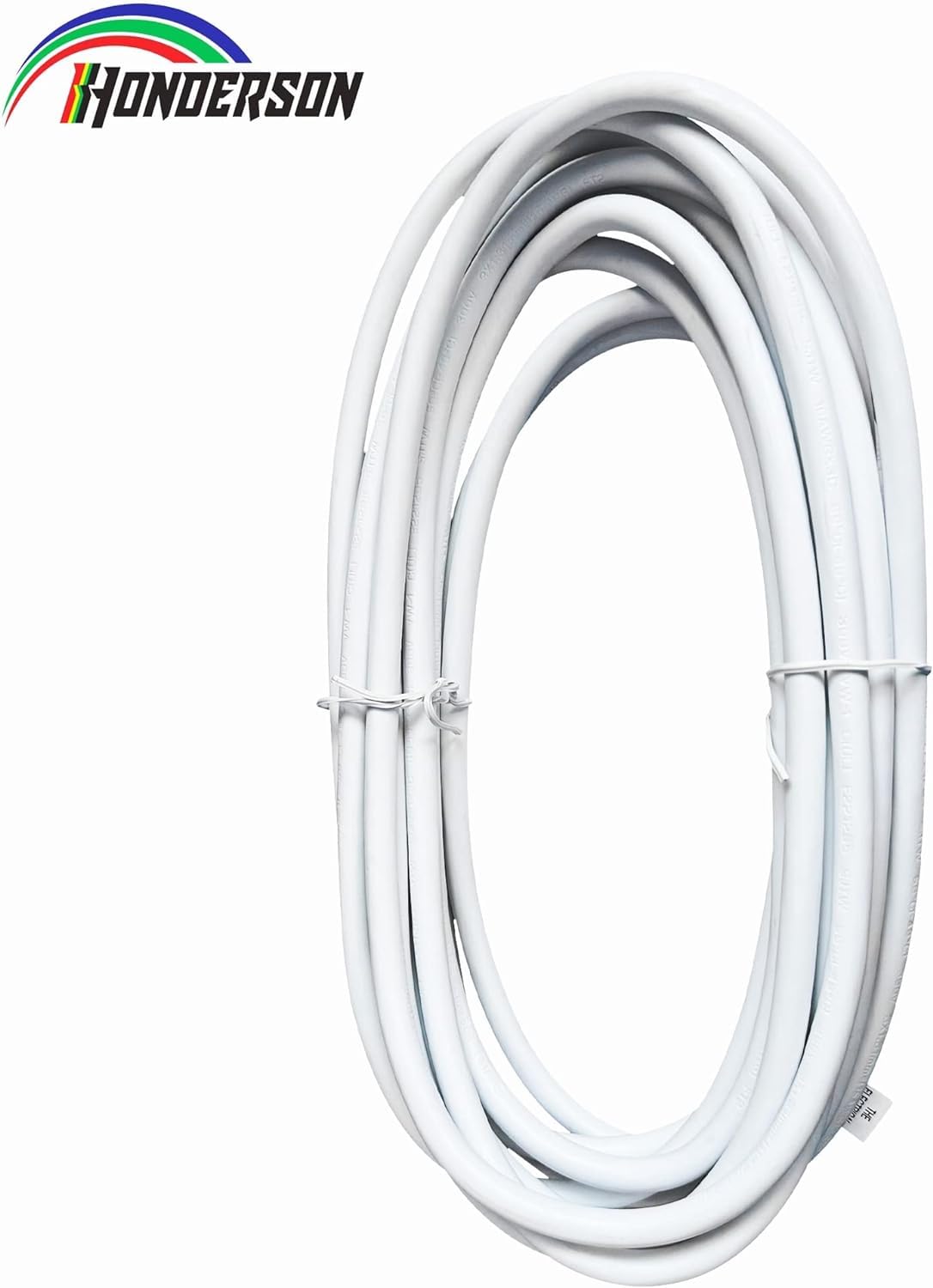 Honderson Indoor Outdoor Extension Cord Weatherproof, Ul Listed, 16 Gauge 12Ft White 3 Prong Heavy Duty, 16/3 Sjtw 13A Power Cor