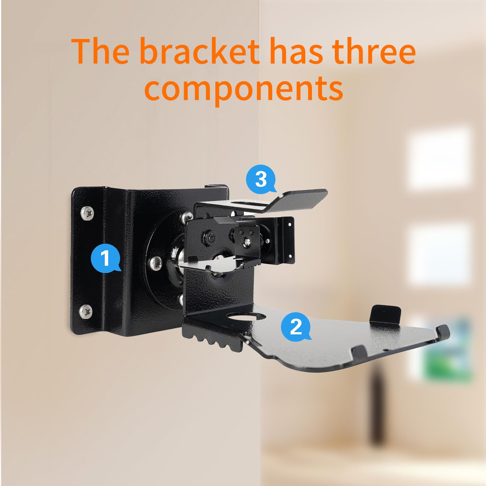 Shinar Metal Wall Mount Only For Echo Show 5 (3Rd Generation)   Swivels Up To 360 / Tilts  70 / +70,Mount Stand Compatible With