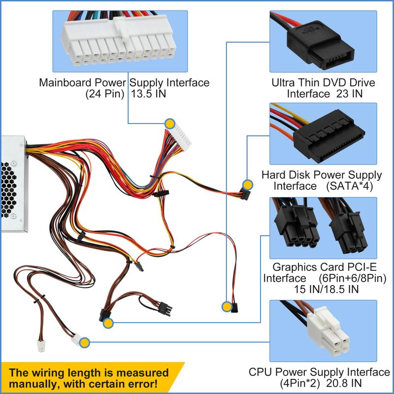 Upgraded Hu460Am 01 Wc1T4 D460Am 03 460W Power Supply Compatible With Dell Xps 8930, 8920, 8910, 8900, 8700, 8300, 8100 And Alie