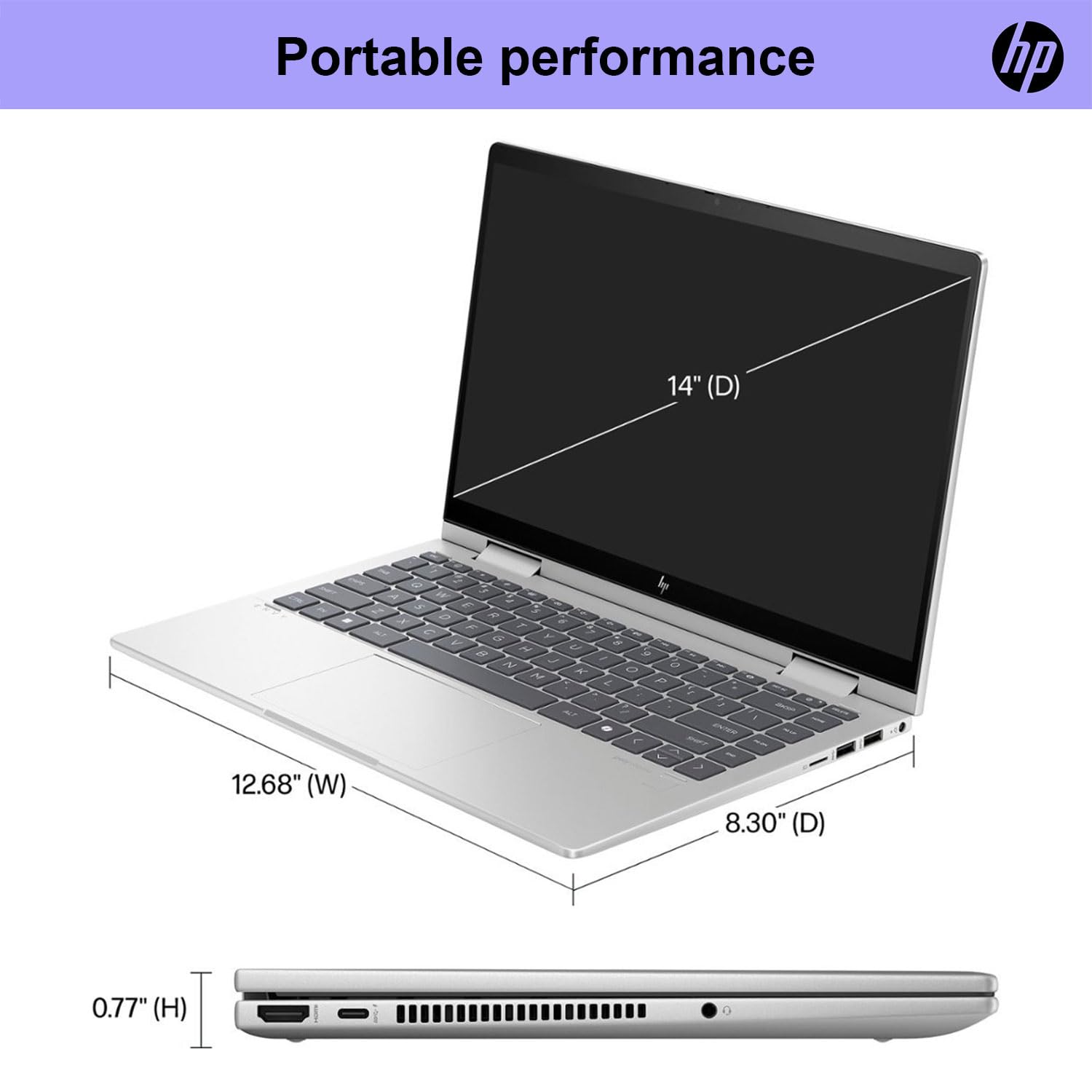 Hp Envy X360 Business 14 Touchscreen Intel Core 7 2-In-1 Convertible Laptop, 14 Fhd 1920 * 1080 Touchscreen, Core 7 150U (Beats