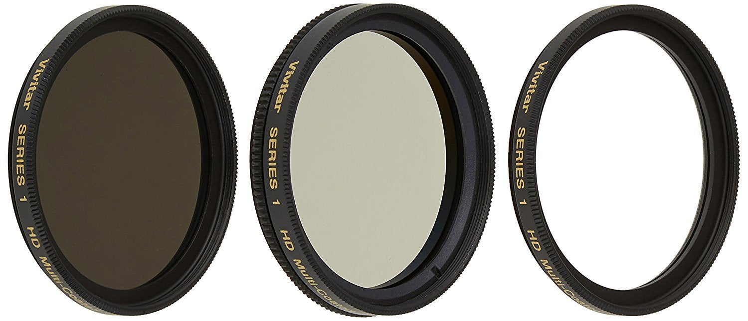 Vivitar 3 Piece Multi Coated Hd Filter Set (40.5Mm Uv/Cpl/Nd8)