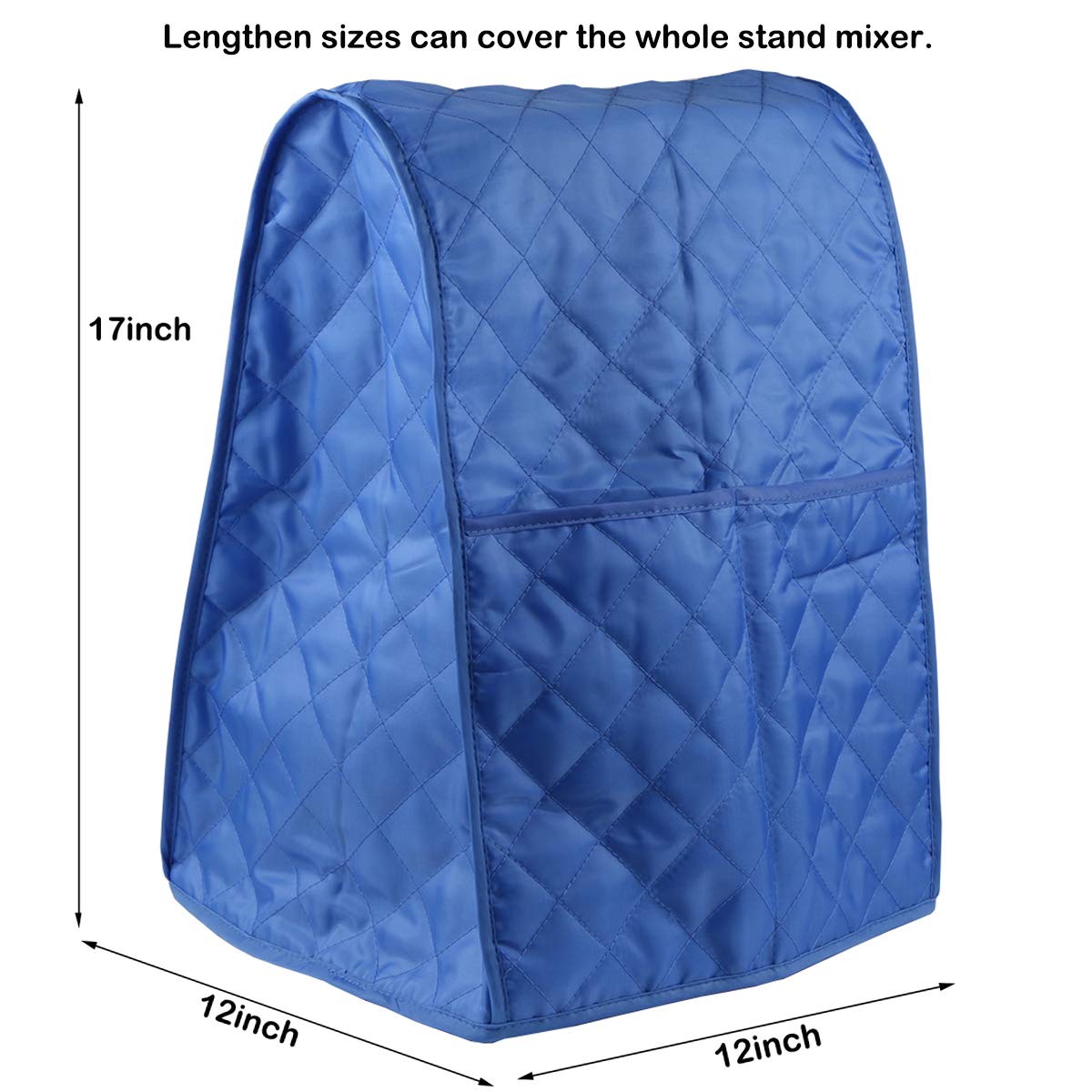 Evermarket Stand Mixer Dust Proof Cover With Pocket And Organizer Bag For Kitchenaid,Sunbeam,Cuisinart,Hamilton Mixer (Blue)