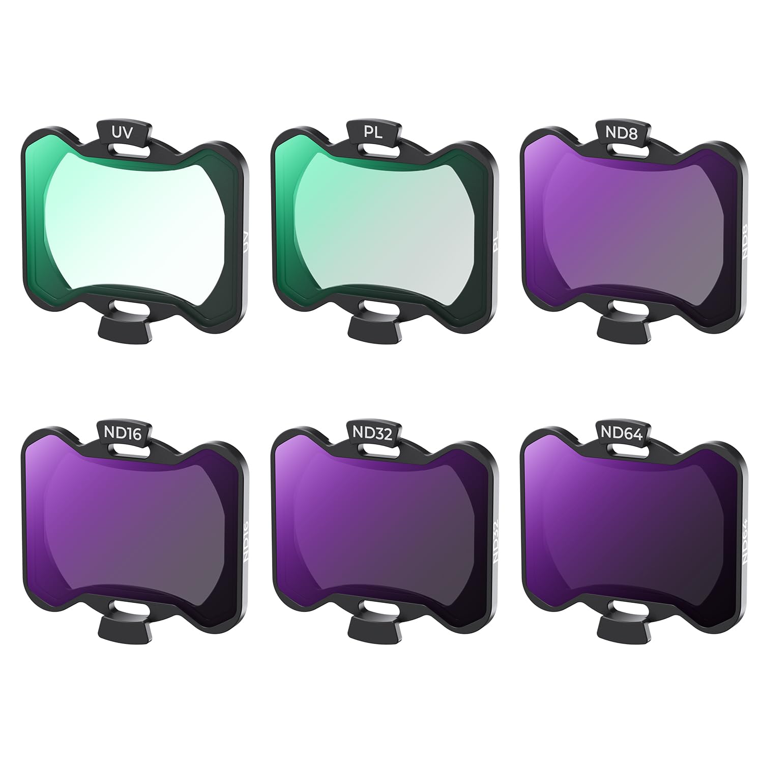 K&F Concept Avata 2 Drone Uv Pl Nd Filters Kit (6 Pack), Uv Pl Nd4 Nd8 Nd16 Nd32 Filter Compatible With Dji Avata 2, Drone Acces