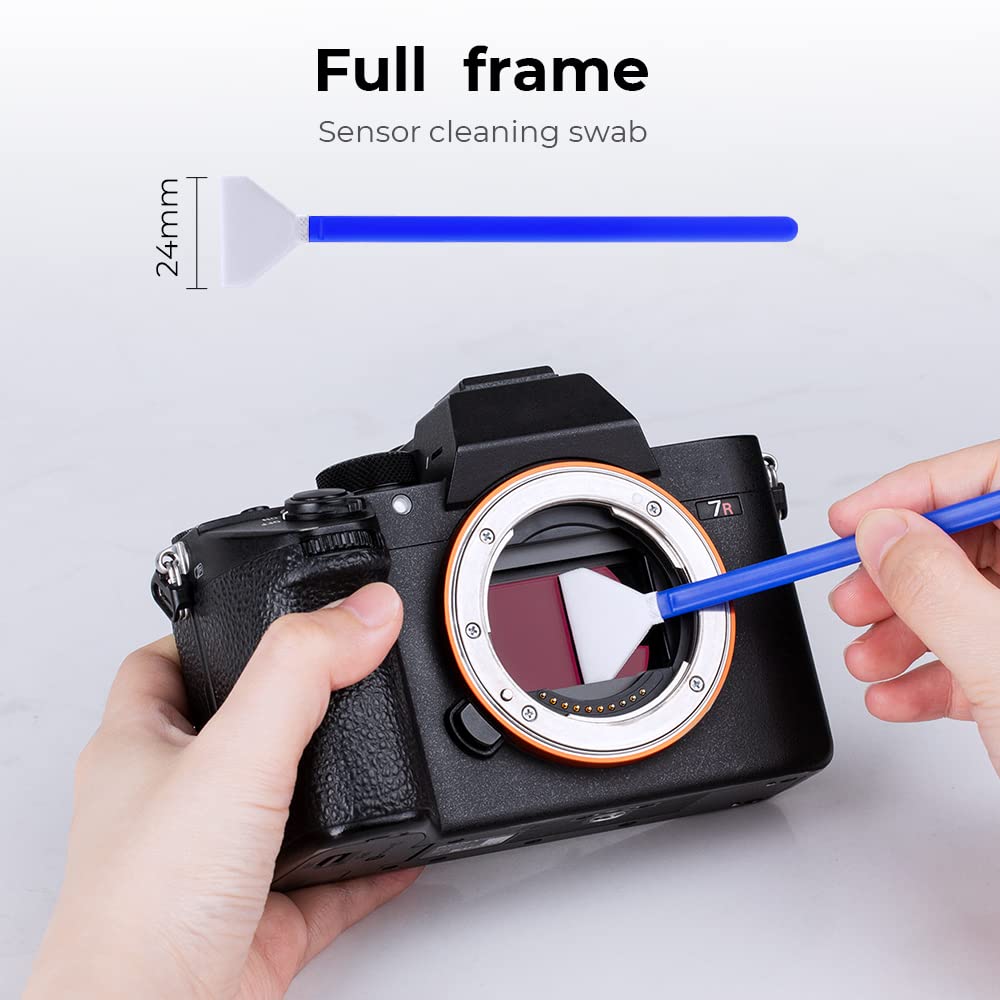 K&F Concept 20 Pack Full Frame Sensors Cleaning Swabs, Dslr Slr Digital Camera Dry Ccd Cmos Clean Swabs Compatible With Nikon So