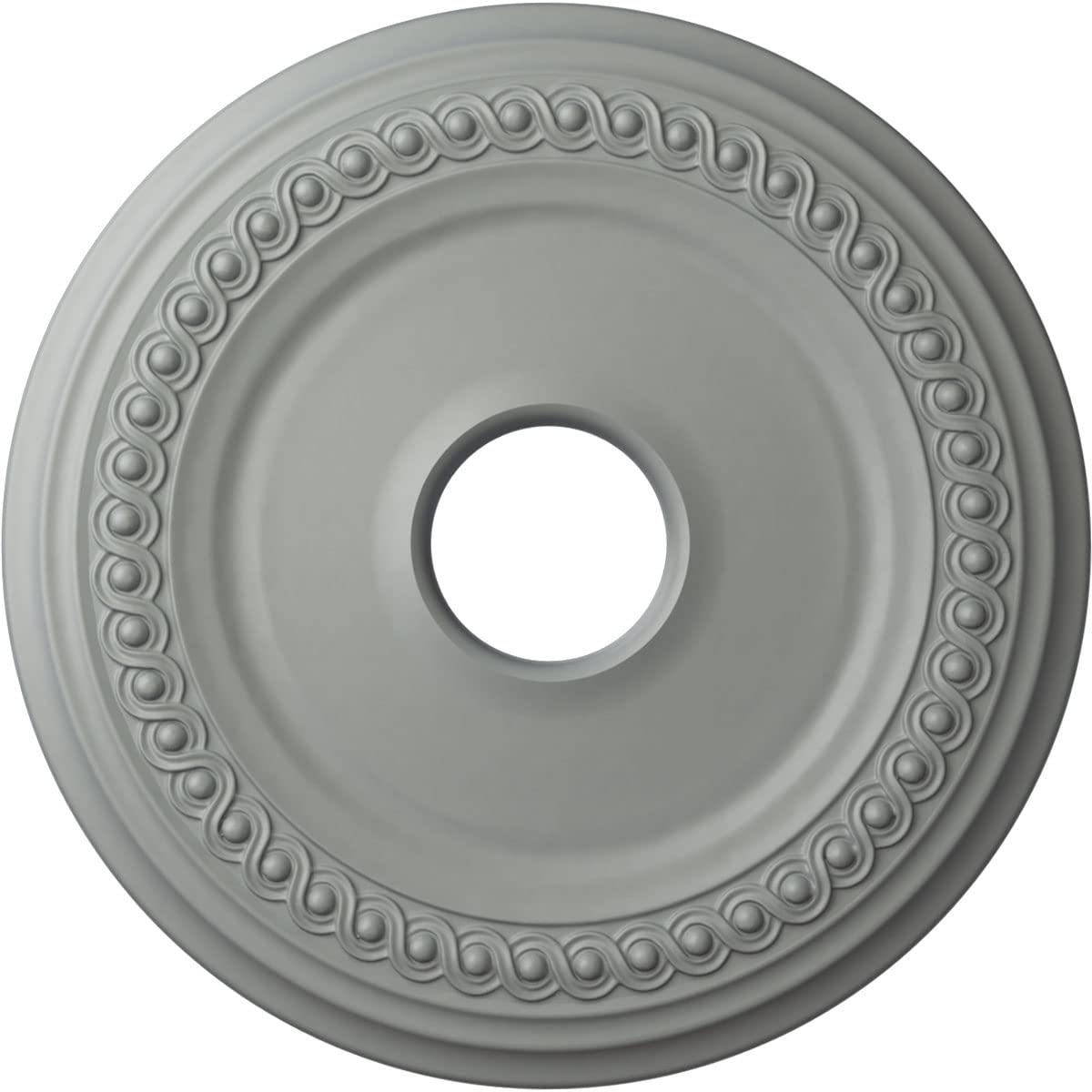 Ekena Millwork Cm19Cl Classic Ceiling Medallion, 18 5/8''Od 4''Id X 1 1/8''P, Factory Primed