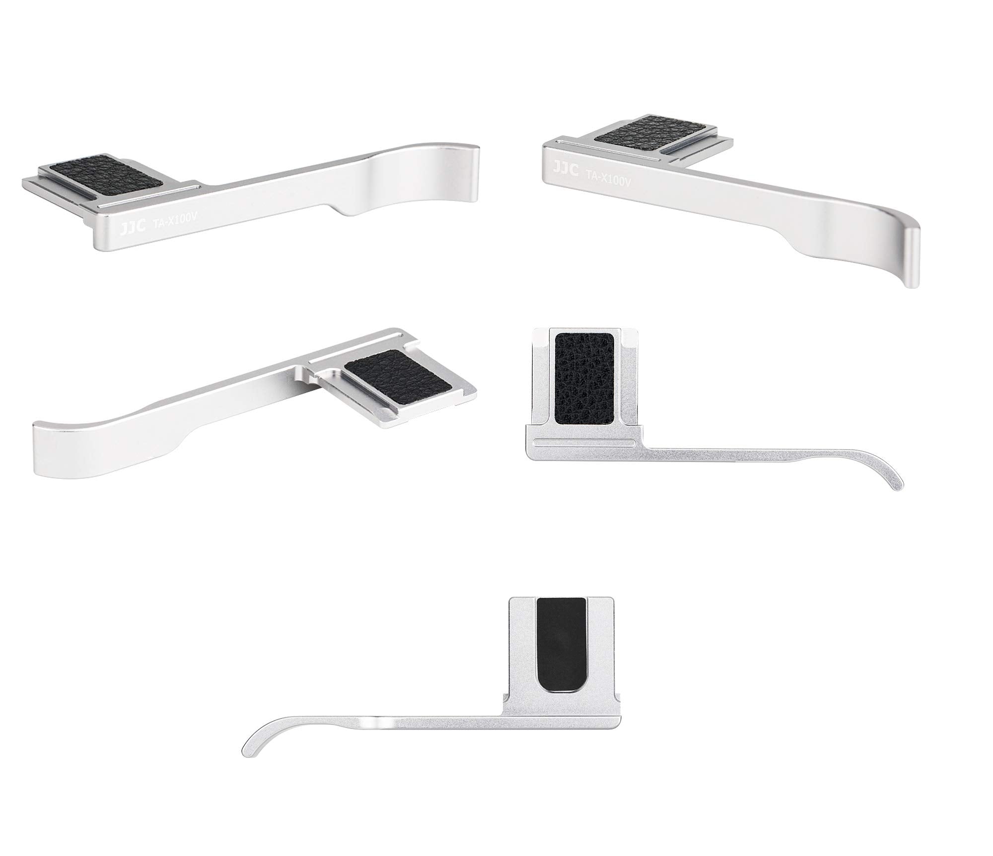 Jjc Ta X100V Silver Thumbs Up Grip For Fuji X100V Camera, Hot Shoe Thumb Grip Comaptible With Fujifilm X100V X100F X E3, Made Of