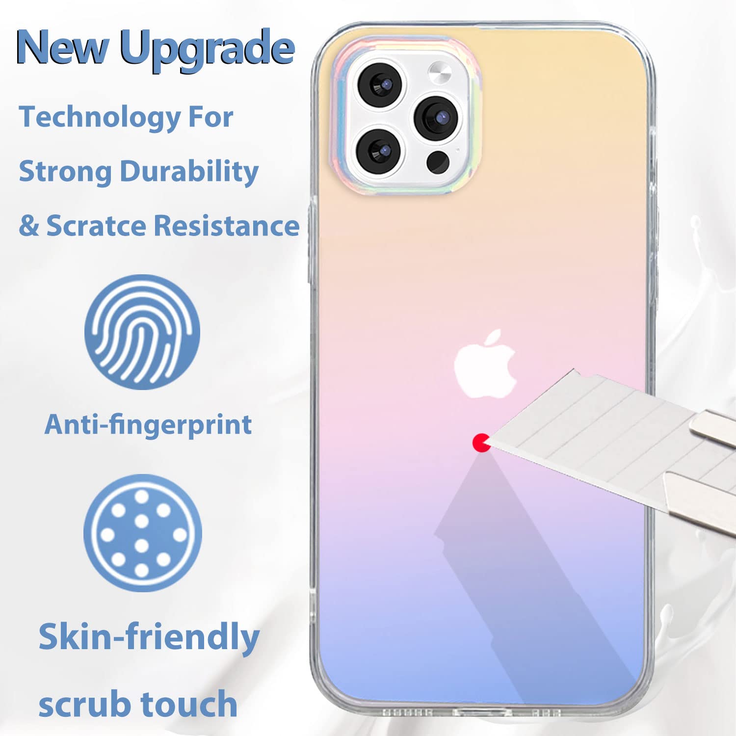 I-MGAE-IN-AR iPhone 13 Pro Phone Case Frosted Laser Glitter Bling Shockproof Holographic Matte 6.1 inch