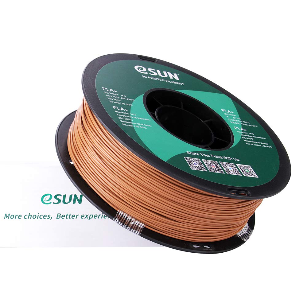 Esun Pla Pro (Pla+) 3D Printer Filament, Dimensional Accuracy +/  0.03 Mm, 1Kg Spool, 1.75Mm, Light Brown