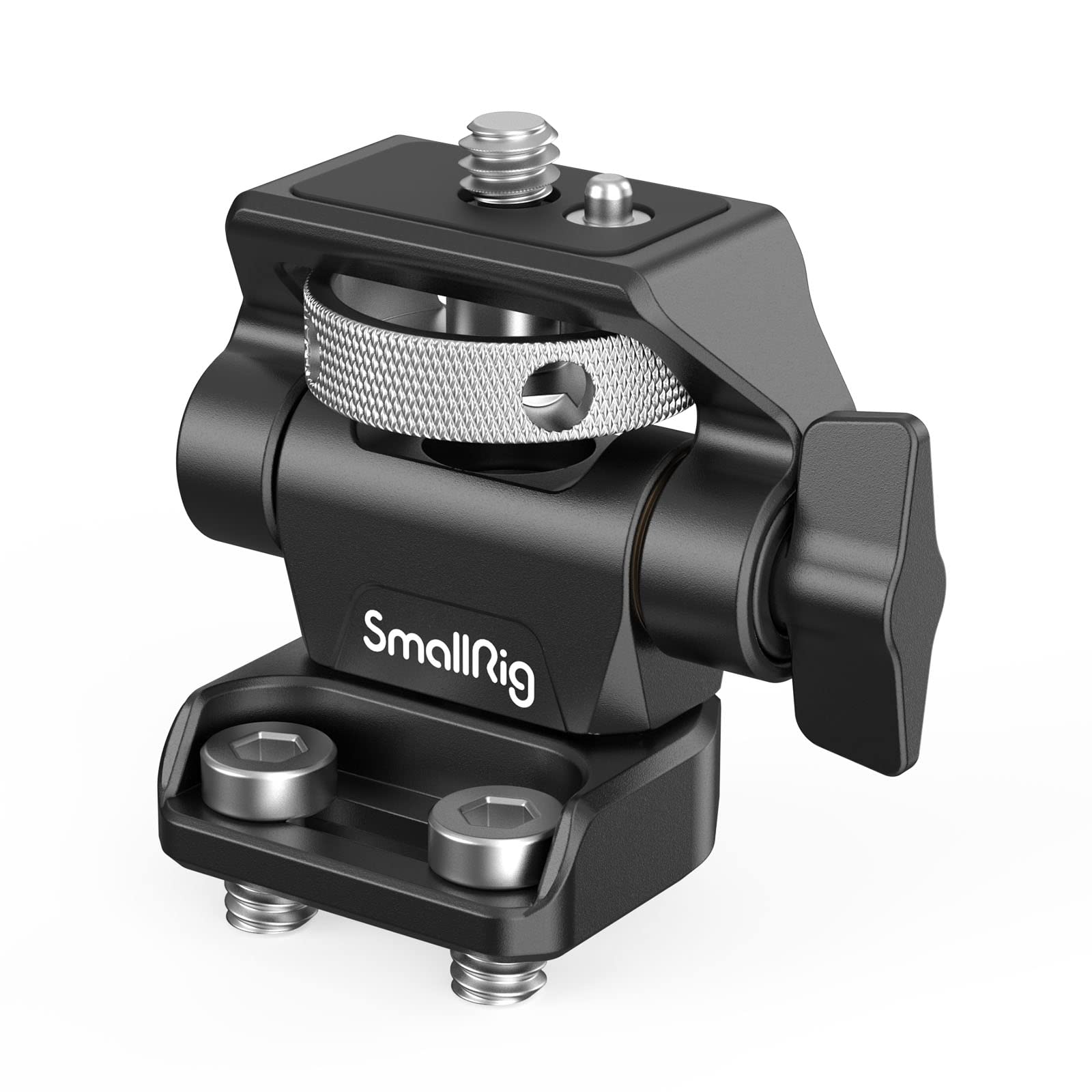 SmallRig Monitor Mount Swivel 360 and Tilt 180 Adjustable Bracket with 1/4- 20 Screws for 5 and 7 Monitor - 2904B