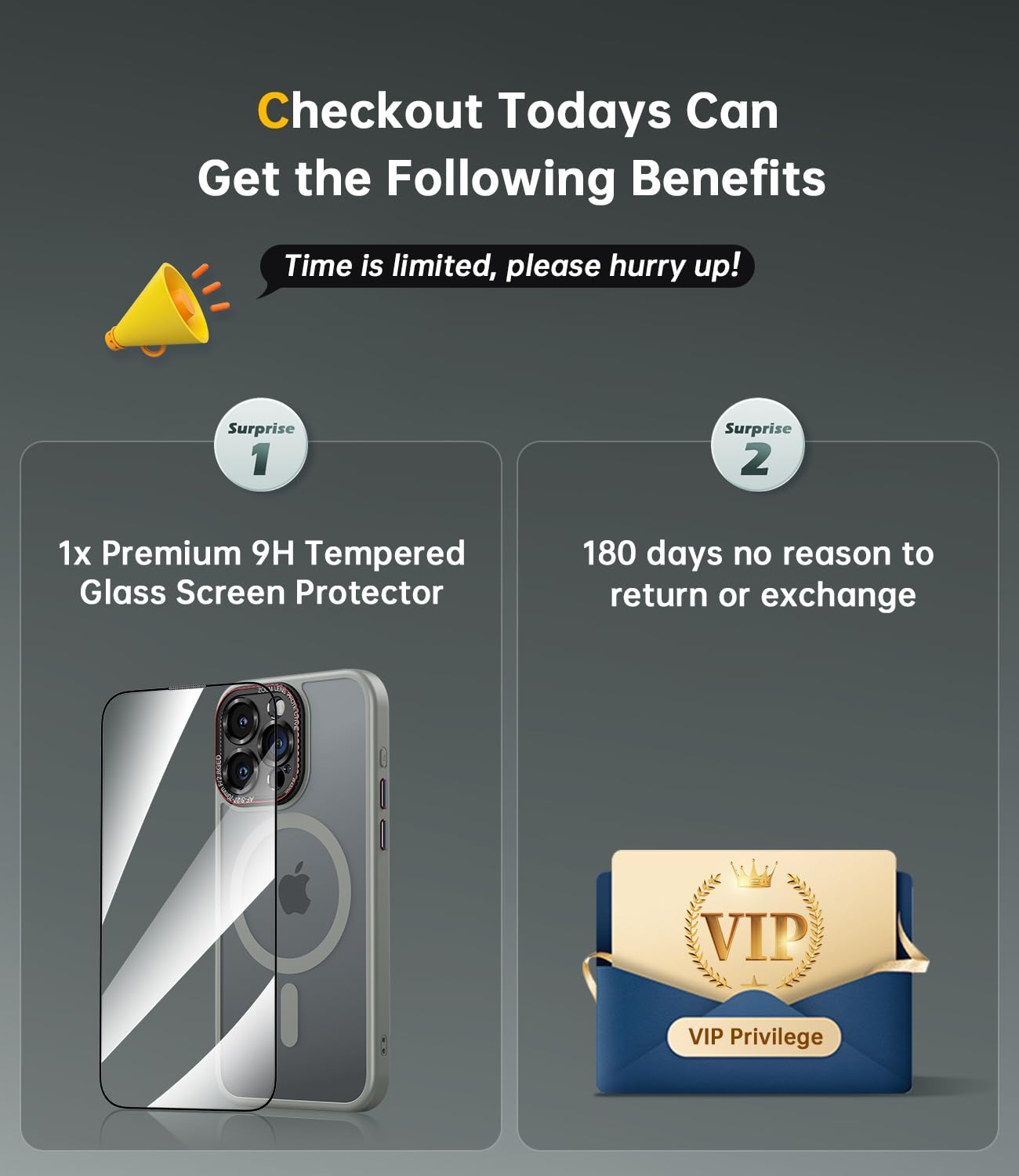 Jueshituo For Iphone 15 Pro Case With Integrated Camera Lens Protection, [Tailored For Magsafe] [Mil Grade Shockproof Defense] T