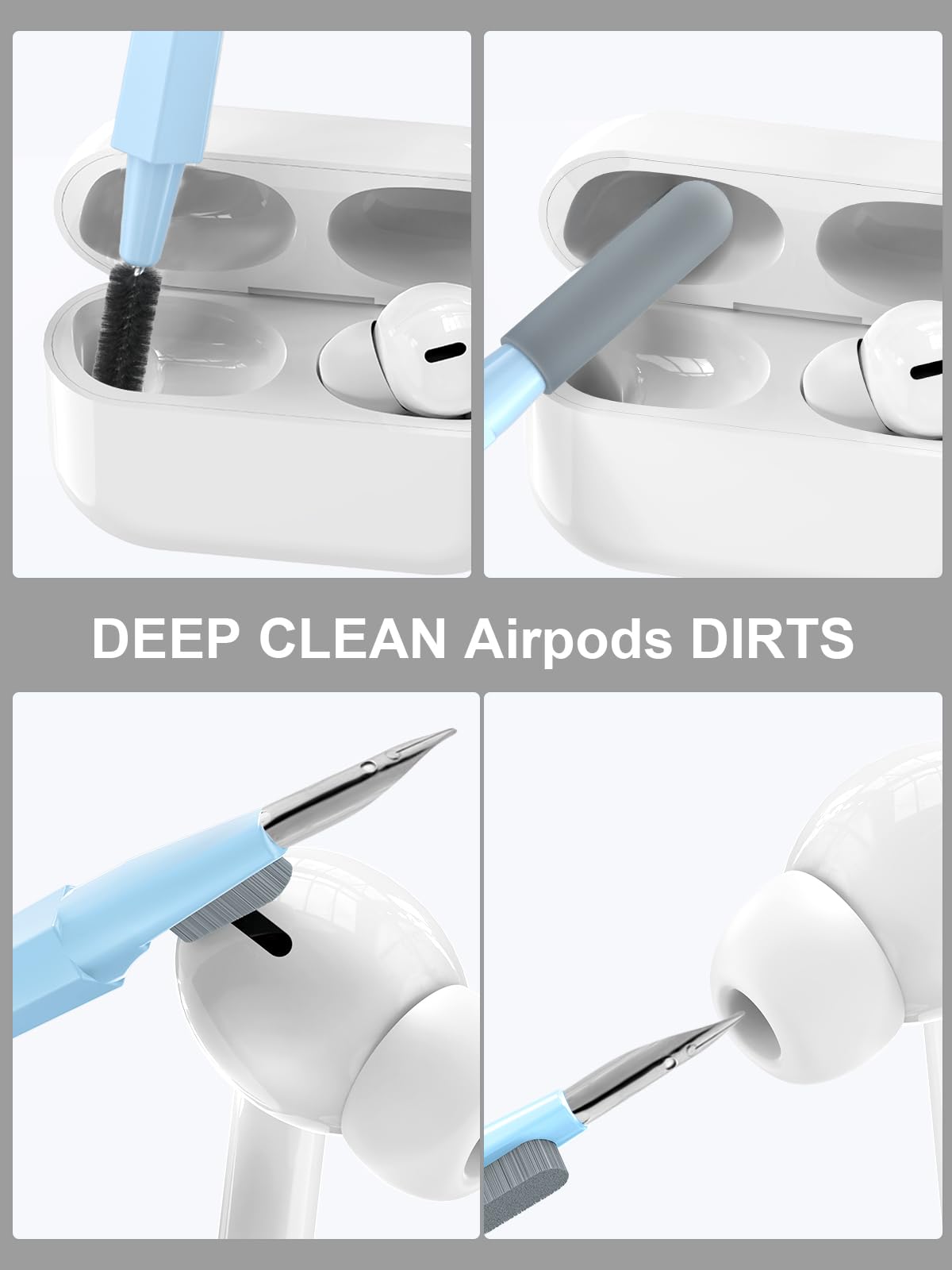 Tounee Keyboard Cleaner Kit, Electronics Cleaning Kit With Retractable Big Brush, Portable, 20 In 1 Multi Tool Kit For Phones, T