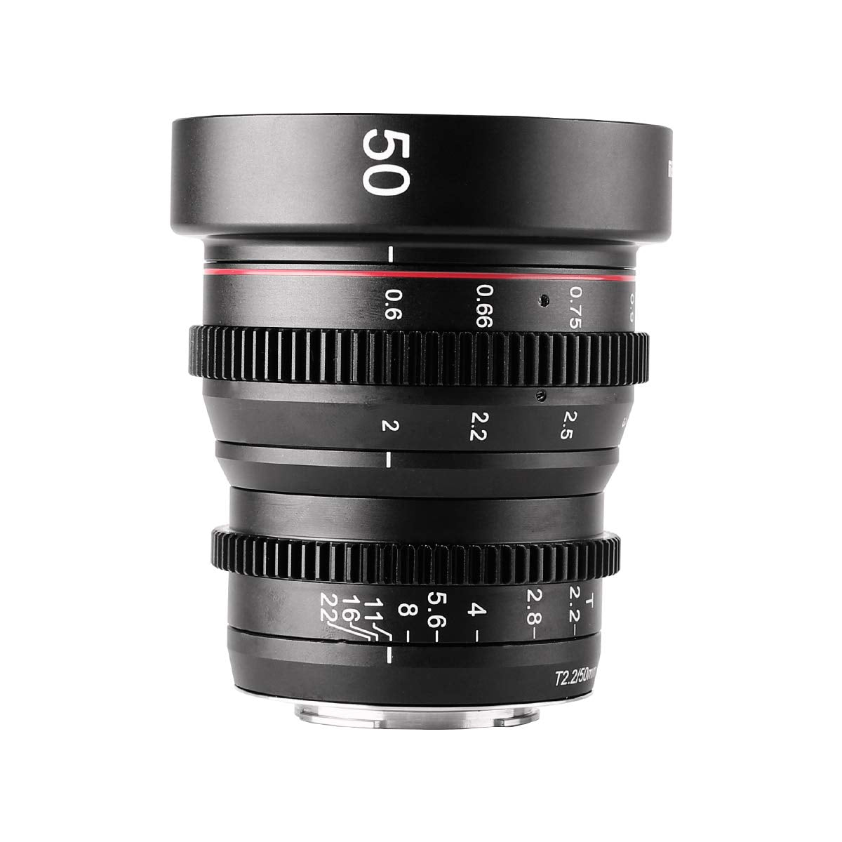 Meike 50Mm T2.2 Mini Manual Focus Wide Angle Cinema Lens For M43 Micro Four Thirds Mft Mount Cameras Bmpcc 4K Z Cam E2