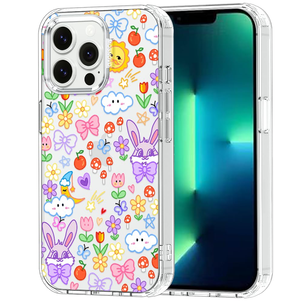 MOSNOVO for iPhone 13 Pro Case, Shockproof Military-Grade Protection 6.6ft Drop Tested, Clear Phone Case for iPhone 13 Pro, Whim