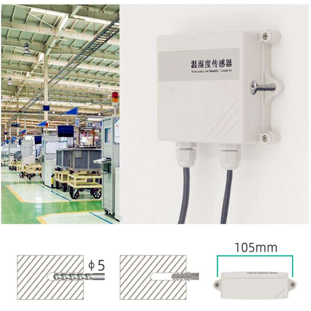 Taidacent Temperature And Humidity Transmitter Sensor Rs485 Modbus Rtu 4 20Ma 0 10V 0 5V Analog Air Mositure Probe Monitor Wall