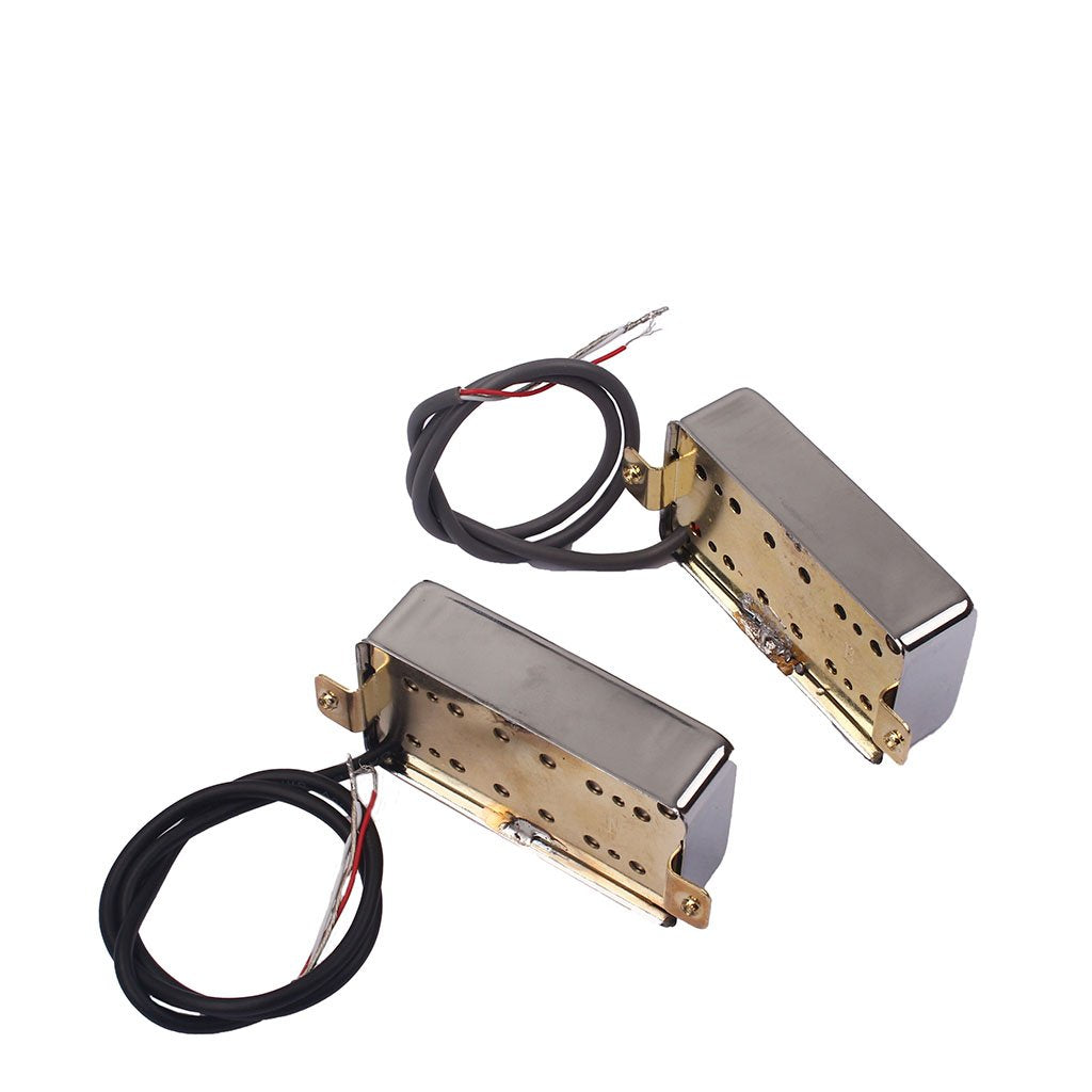 Ogdni P90 Pickup Set,Alnico V Single Coil Bridge & Neck Pickups For Les Paul P90 Style Humbucker Size Electric Guitar