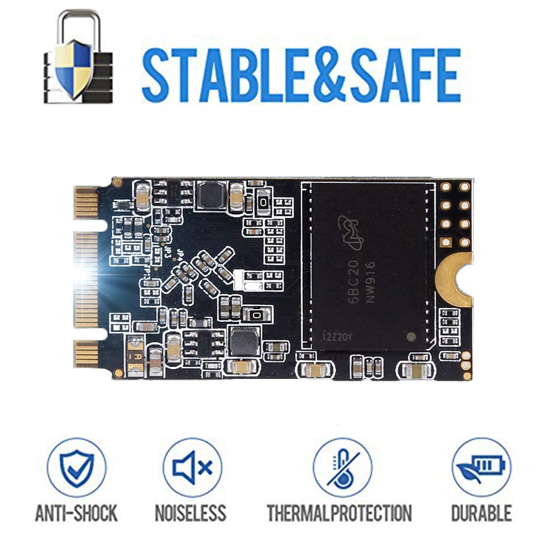 Ssd Sata M.2 2242 500Gb Dogfish Ngff Internal Solid State Drive High Performance Hard Drive For Desktop Laptop Sata Iii 6Gb/S (500Gb, M.2 2242)