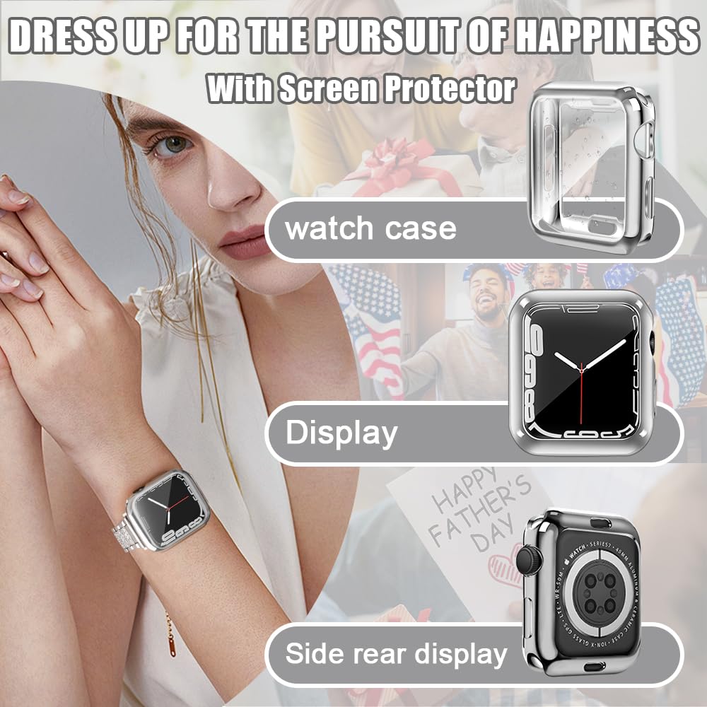 Top4Cus 40Mm Cover Soft Tpu Anti Scratch Lightweight 40Mm Iwatch Case All Around Screen Protector, Optional Cases Compatible Wit
