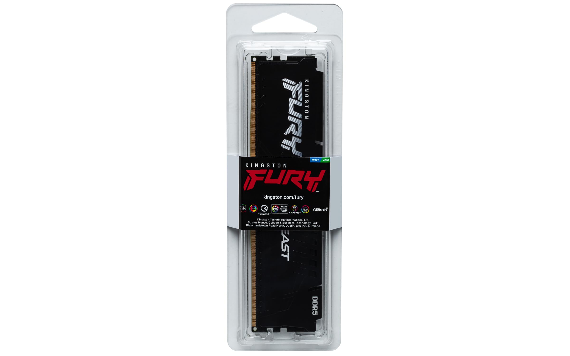 Kingston Technology Fury Beast 8Gb 6000Mt/S Ddr5 Cl36 Desktop Memory Single Module | Amd Expo | Plug N Play | Kf560C36Bbe-8