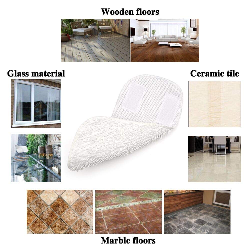 Sienna Luna Replacement Pads Microfiber Mop Pads Fit For Steamer Head Ssm 3006 Series Hard Floor Mop Washable Durable Cloth Pads