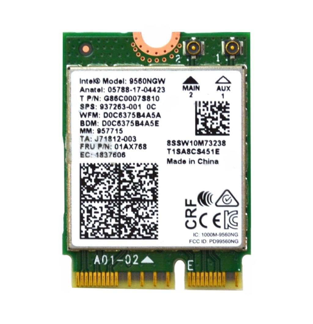 Intel 9560Ngw Wireless Ac 9560 802.11Ac Wlan Pci Express Bluetooth 5.1 Wifi Card G86C0007S810