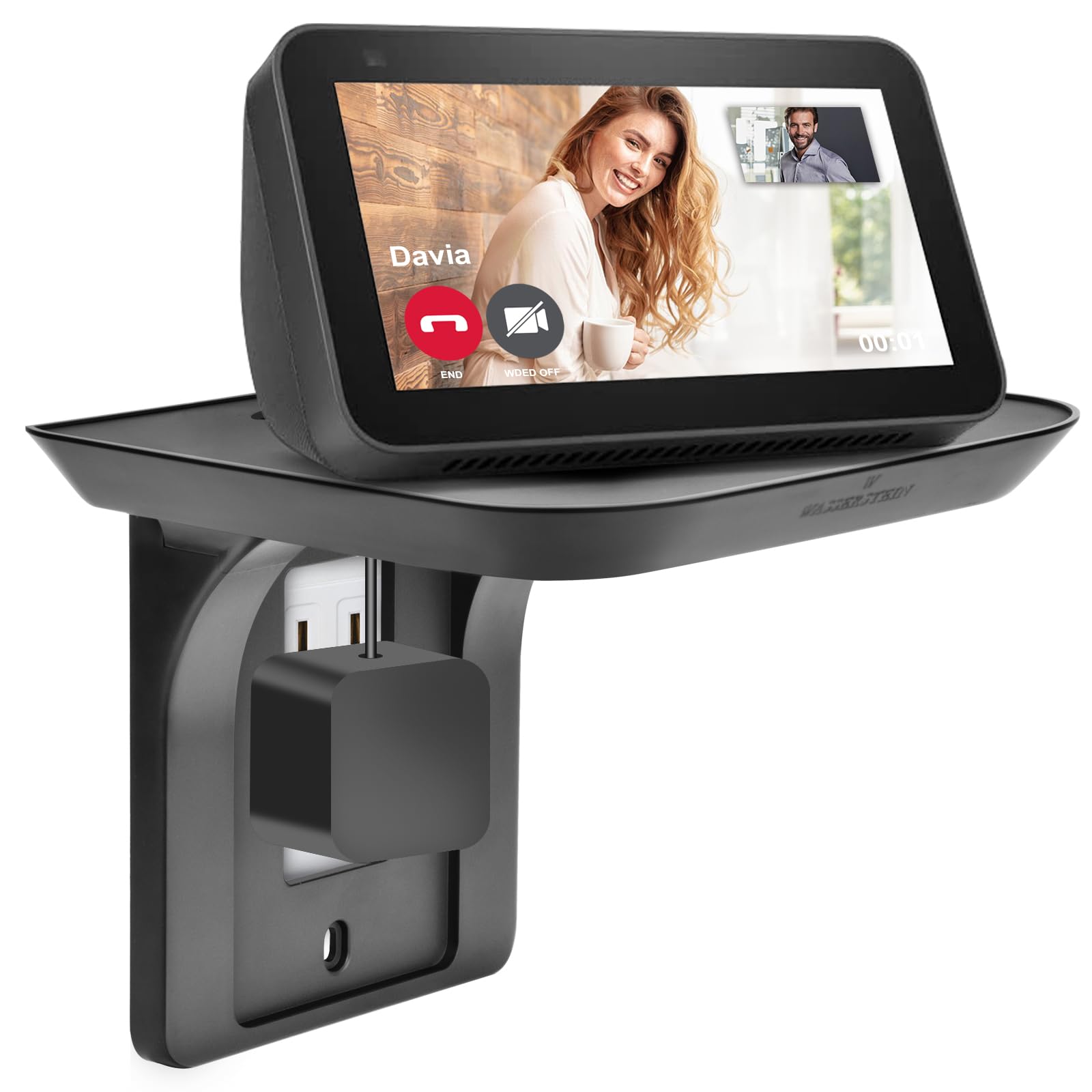 Kosnail Wall Mount For Echo Show 5, Wall Mount For Echo Show 8, Universal Speaker Holder Stand Adjustable Swivel 360 Degree Smar