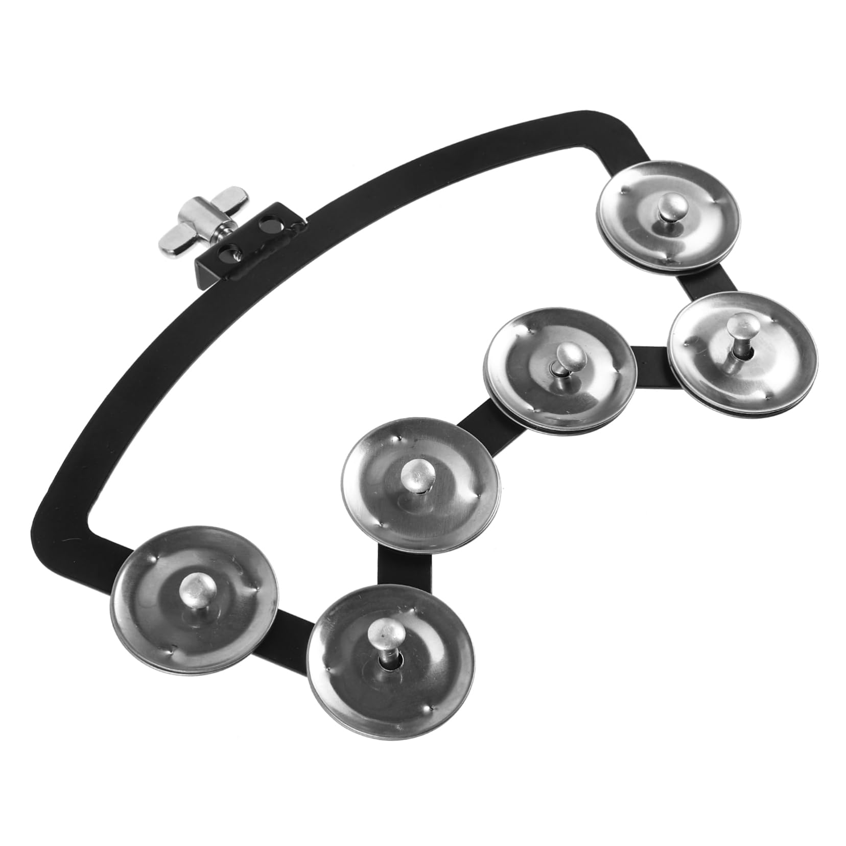BESPORTBLE Sturdy Drum Mount Tambourine Hand Bell Instrument for Percussion for Church Parties and Events Produces Melodious Ton