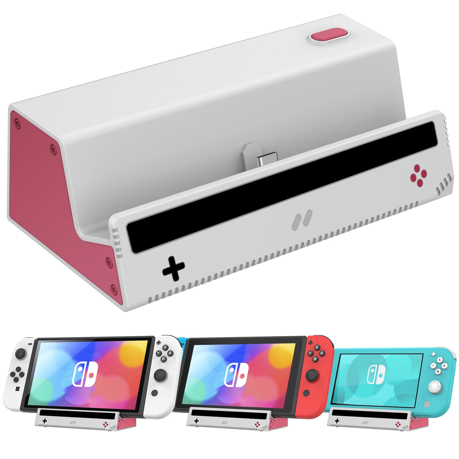 Heiying Switch Base,Portble Charger Dock For Nintendo Switch/Oled/Lite,Charging Dock Station With Standard Usb C Port For Easy C