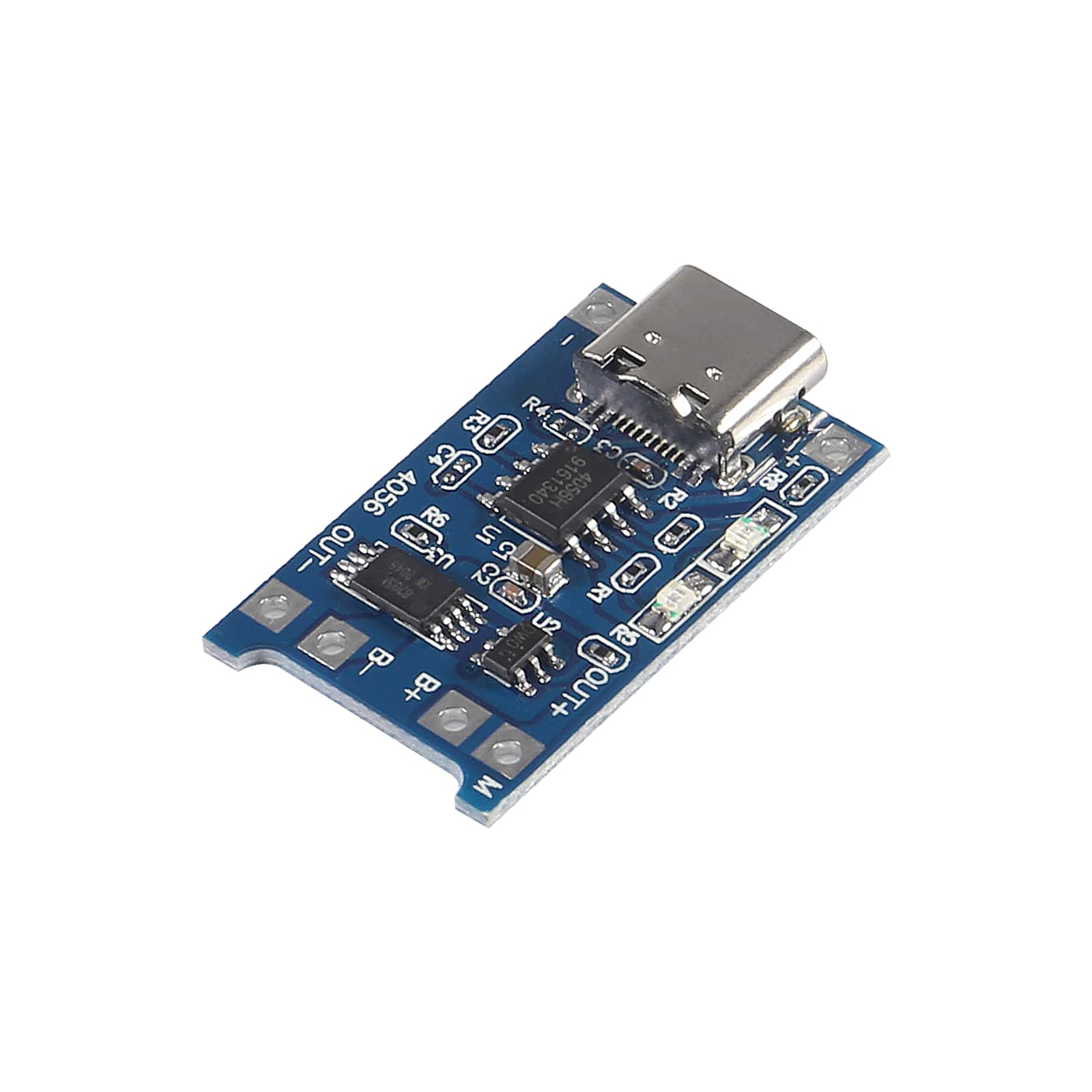 Aediko 20Pcs Tp4056 Type C Usb 5V 1A 18650 Lithium Battery Charger Module Li Ion Charging Board Tc4056A With Dual Protection Fun