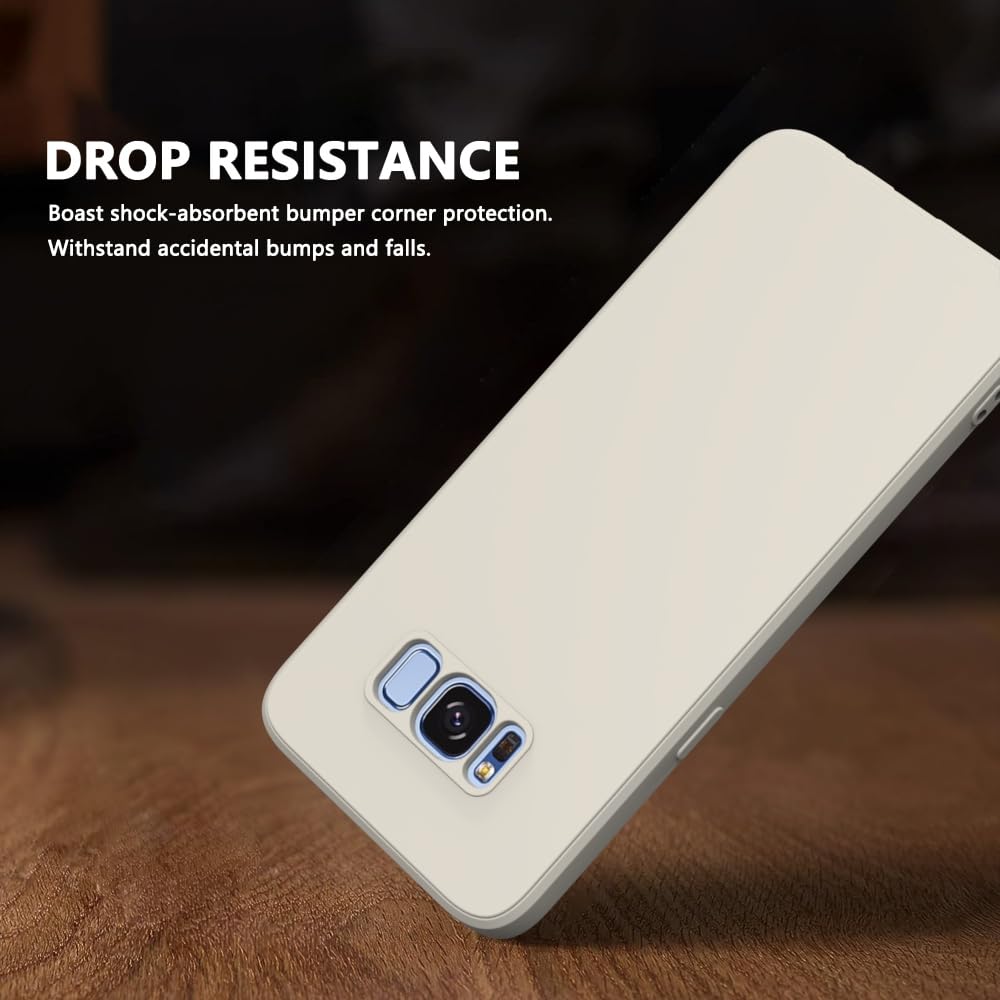 Wogroo For Samsung Galaxy S8 Case White, Scratch Resistant With Soft Touch, Slim Thin Phone Cover For Samsung Galaxy S8