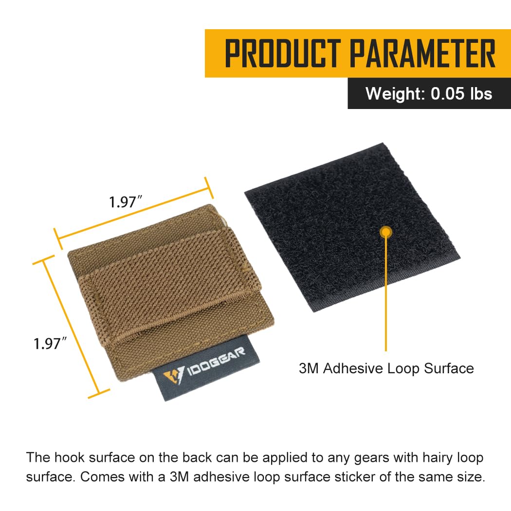 Tactical Cable Storage Sticker Reusable Fastening Cable Ties With Hook And Loop For Tactical Helmet, Headset, Walkie Talkie(1Pc,