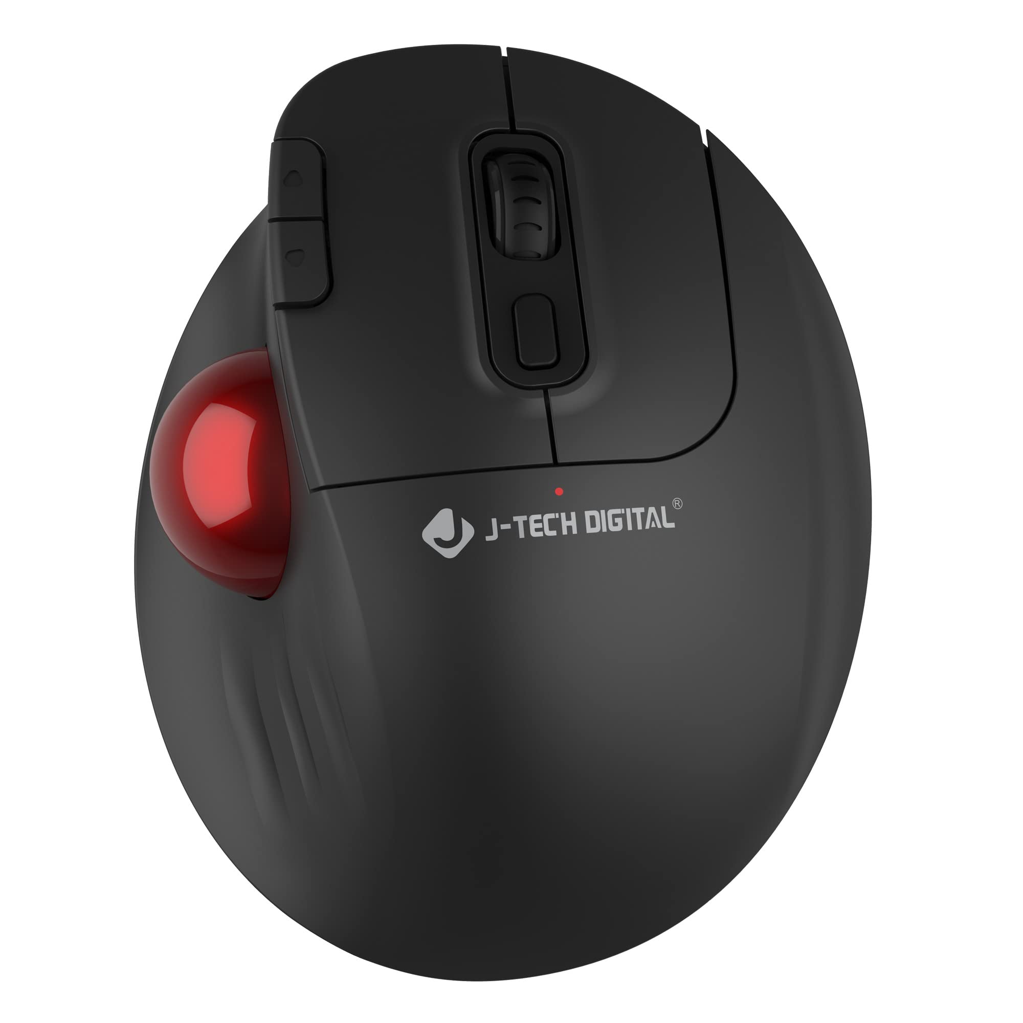 J Tech Digital Wireless Trackball Ergonomic Mouse W/Free & Easy Thumb Control | Dpi Adjustment, Precision Tracking, Multi System