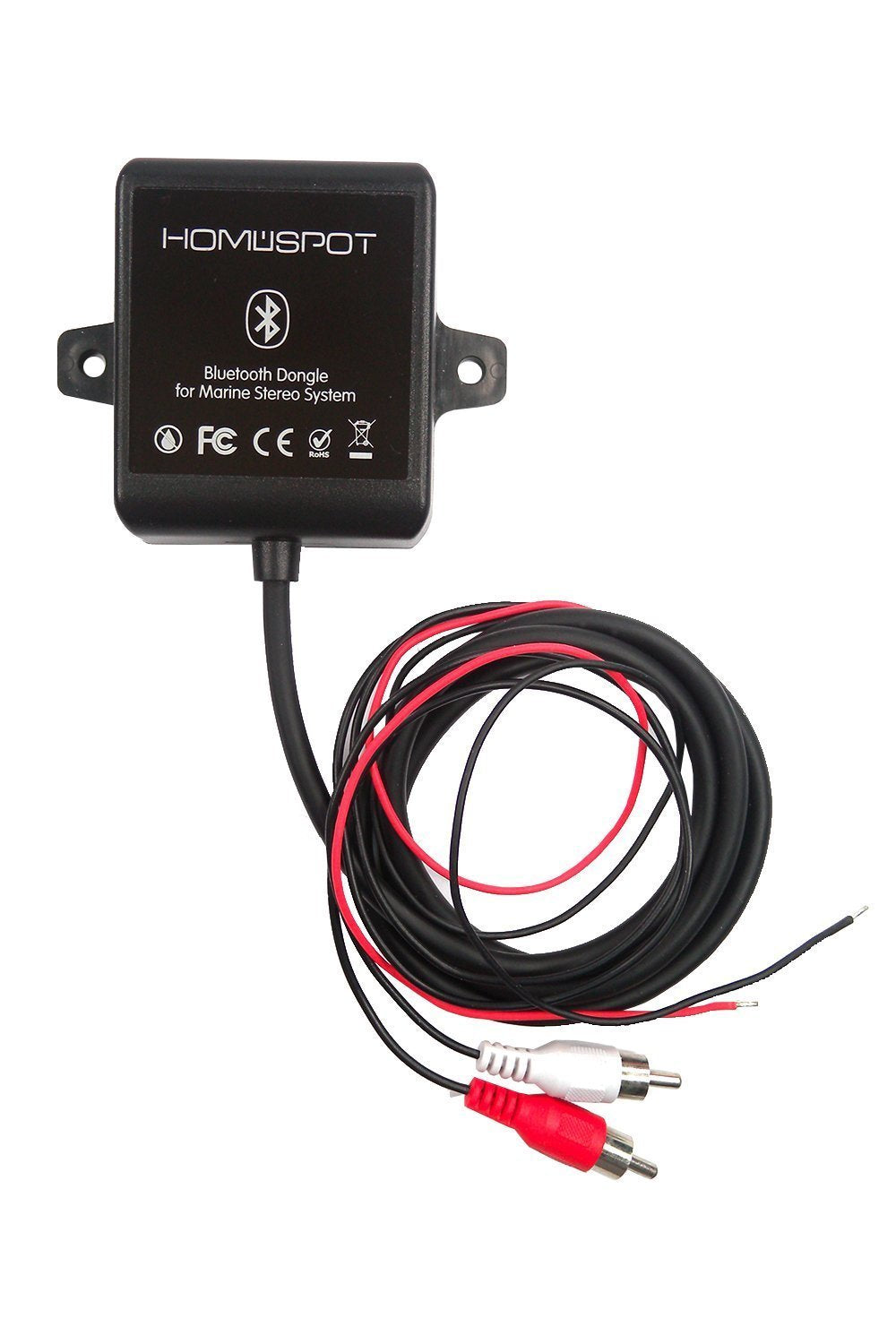 Bluetooth Marine Receiver Adapter Waterproof By Homespot Stereo Head Units For Marine Yacht, Boats Vehicles Cars, Motorcycles, A