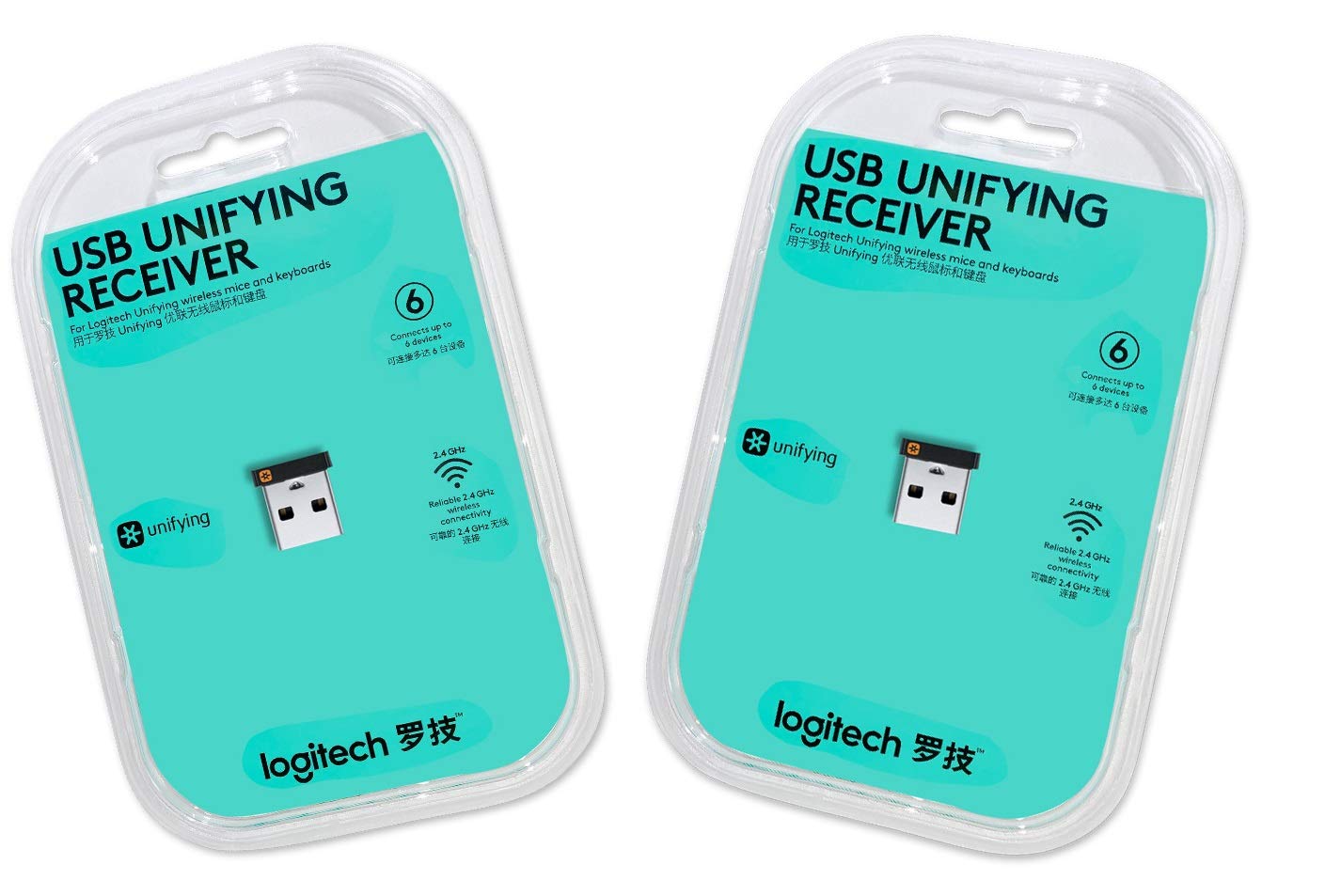 Logitech Usb Unifying Receiver   2 Pack For Personal Computer