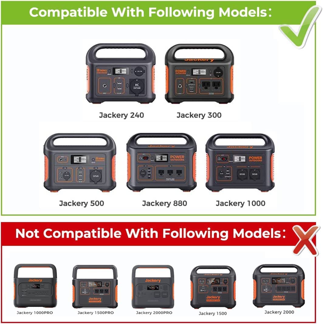 T Power 12V~24V Car Charger Jackery Explorer 1000 500 880 550 300 290 240 160 E160 E240 E300 E500 Portable Power Station Solar G