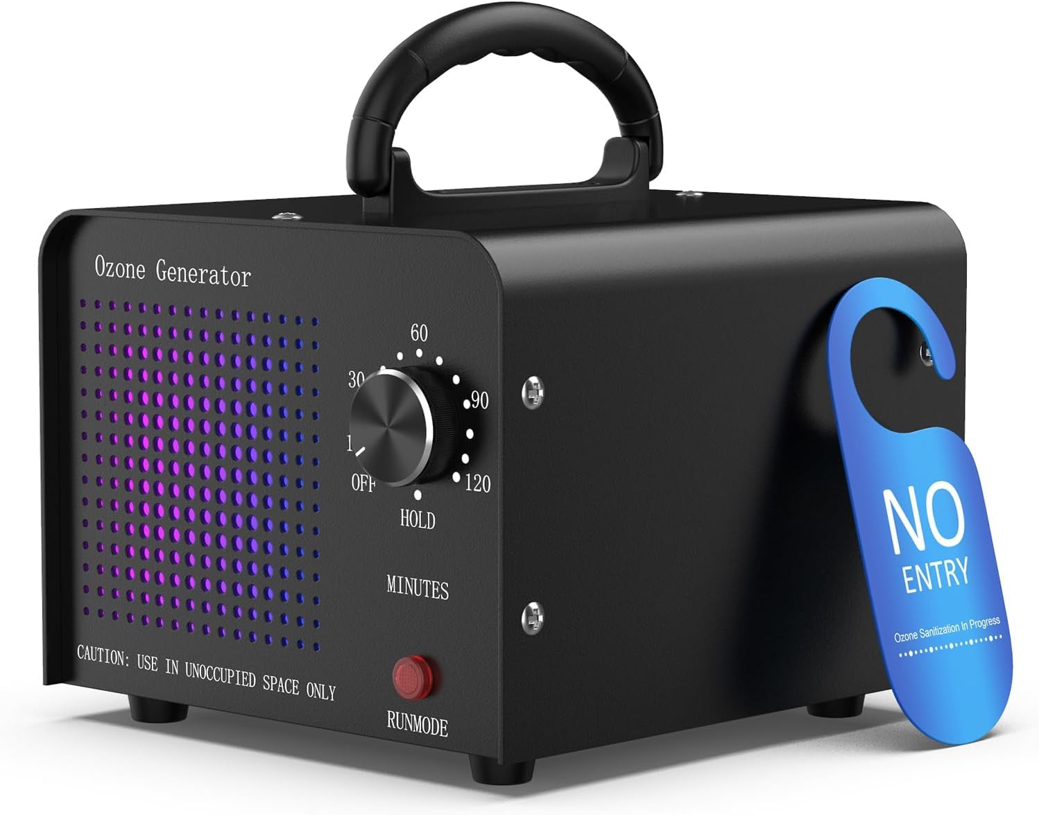 Medvoe 0Zone Generator 30000Mg   0Zone Machine For Car/Home/Smoke/Pet Odor, Black