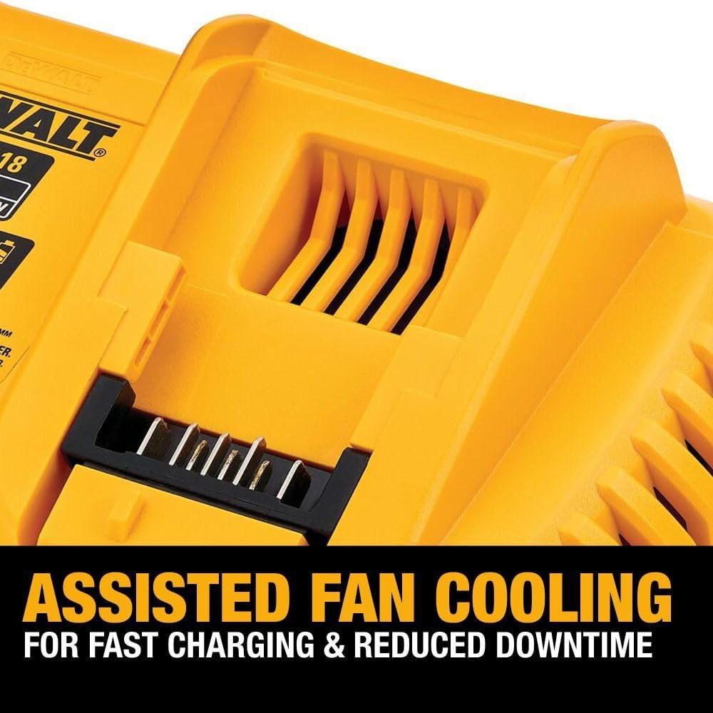 Dewalt 20V Max/Flexvolt Lithium-Ion, Fan Cooled Rapid Battery Charger (Dcb118)