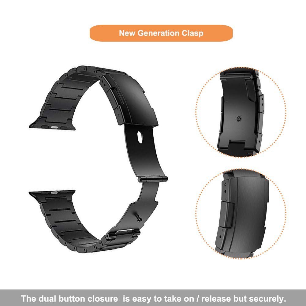 Yeejok Compatible For Apple Watch Ultra 2 Bands 49Mm Titanium Metal For Men Women, Compatible For Apple Watch10 Band 46Mm, Compa