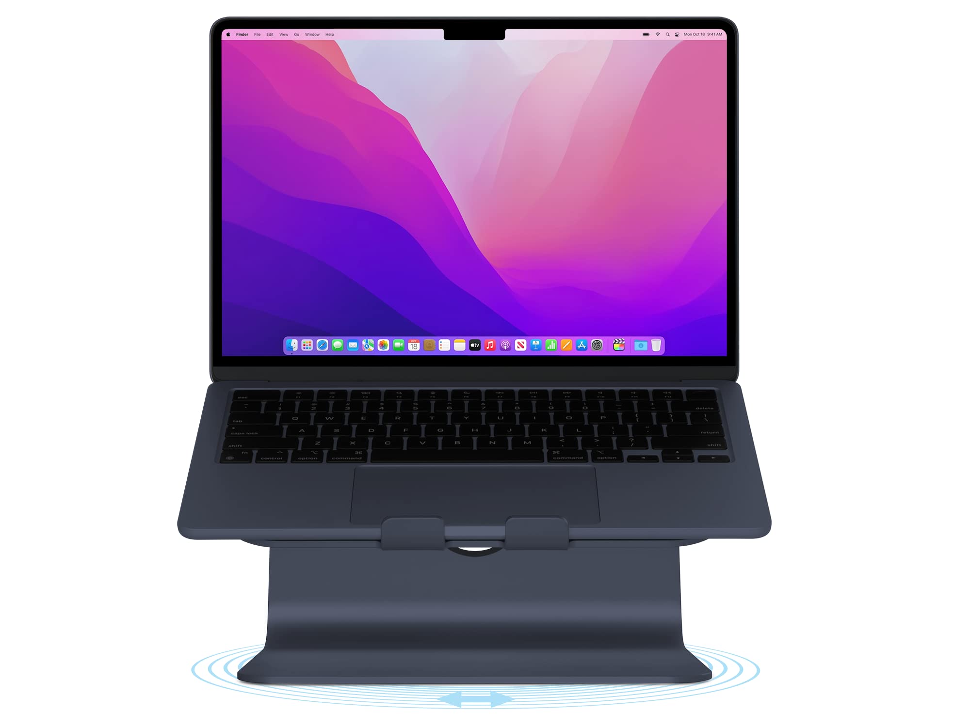 Rain Design mStand360 Laptop Stand with Swivel Base, Midnight (10091)