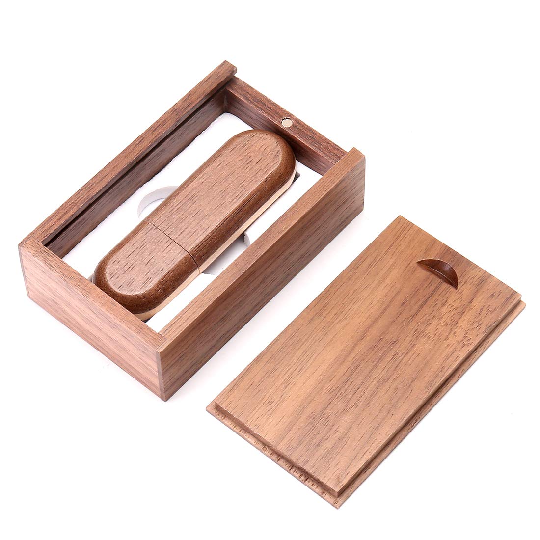 Usb Flash Drive Two Tone Color Wood Usb 3.0 Memory Stick Pen Drives With Wooden Box (32Gb 3.0)