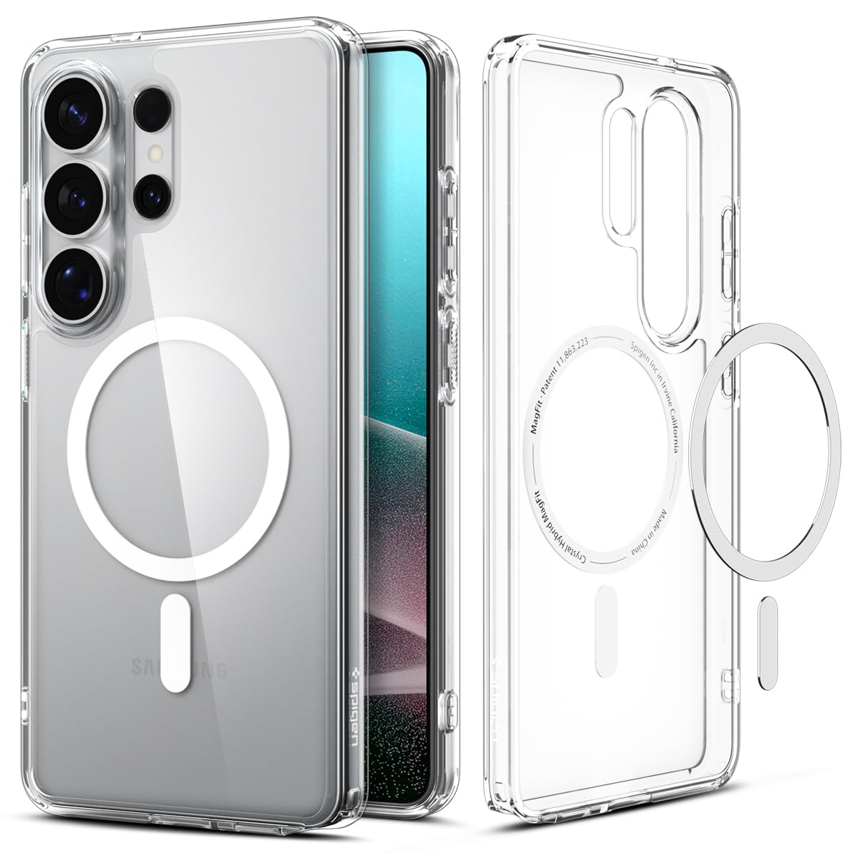 Spigen for Galaxy S26 Ultra Case, Ultra Hybrid MagFit [Anti-Yellowing] [Compatible with MagSafe] [Fast Wireless Charging] - Clea