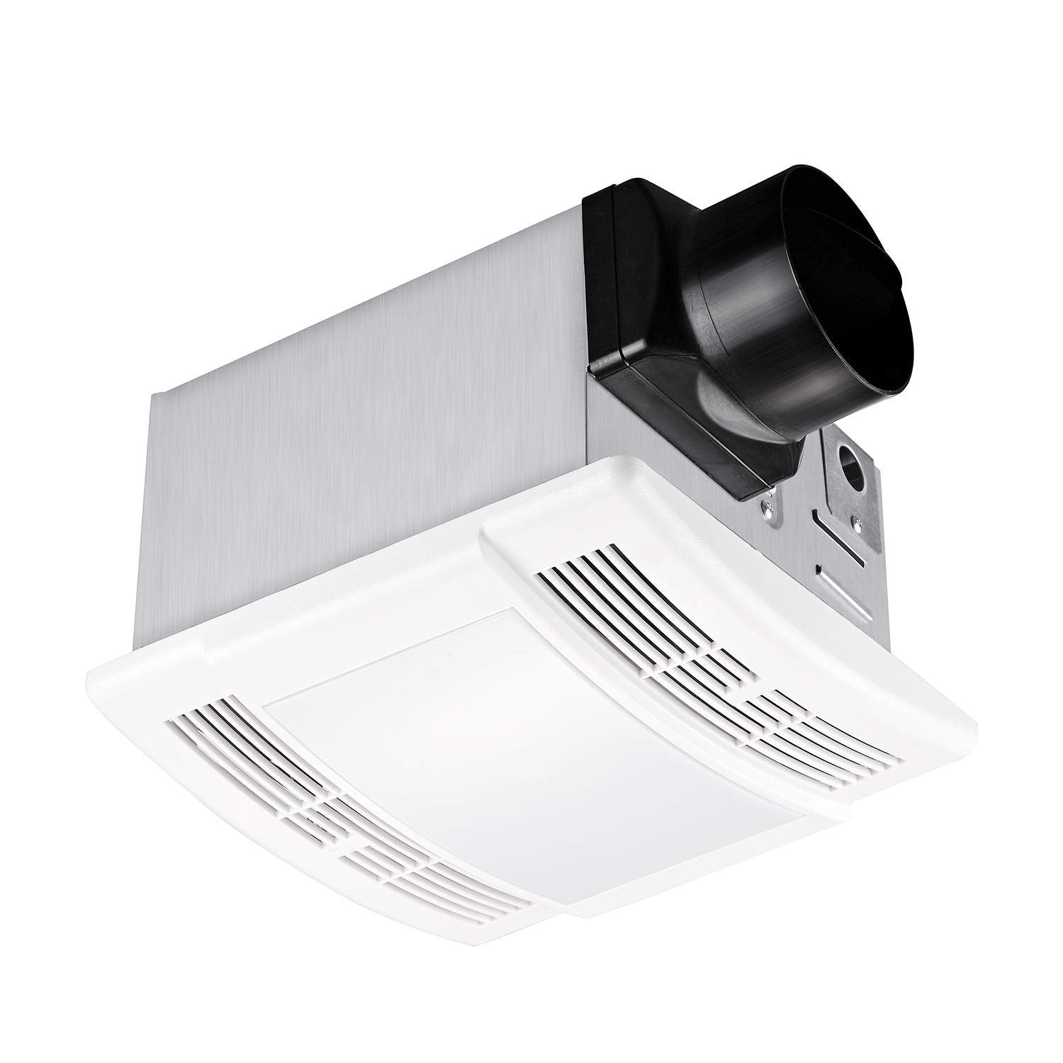 Tech Drive Bathroom Exhaust Fan With Light,Very Quiet 90 Cfm,1.5 Sone, E26 Led Blub 3000K 1100Lm,Ceiling Mounted Ventilation Fan