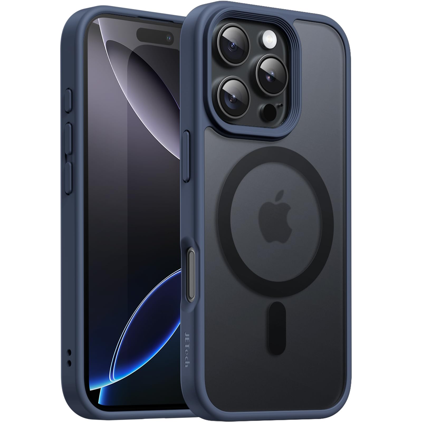 JETech Magnetic Case for iPhone 16 Pro Max 6.9-Inch Compatible with MagSafe, Translucent Matte Back Slim Shockproof Phone Cover 