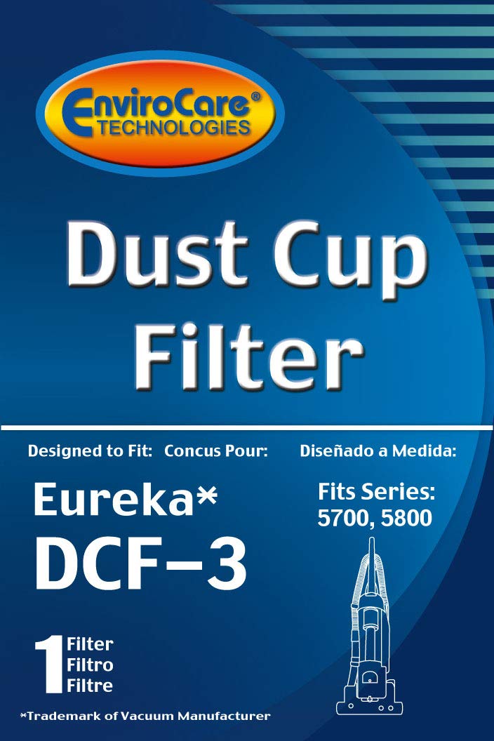 Envirocare Replacement Premium Vacuum Cleaner Hepa Filter Made To Fit Eureka Style Dcf 3 Bagless Uprights