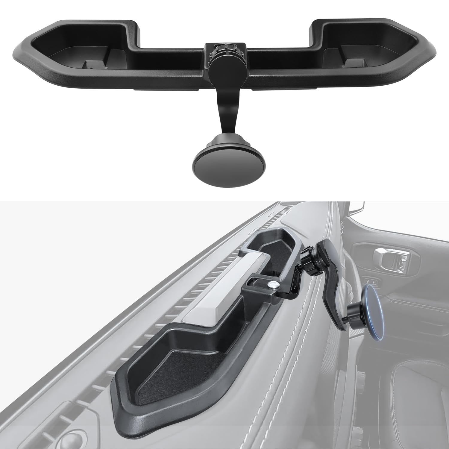 ZKJAYOE Magnetic Phone Mount for Jeep 2021-2023 Wrangler JL JLU 4XE - Dashboard Phone Holder with Magsafe for Jeep Wrangler JL 4