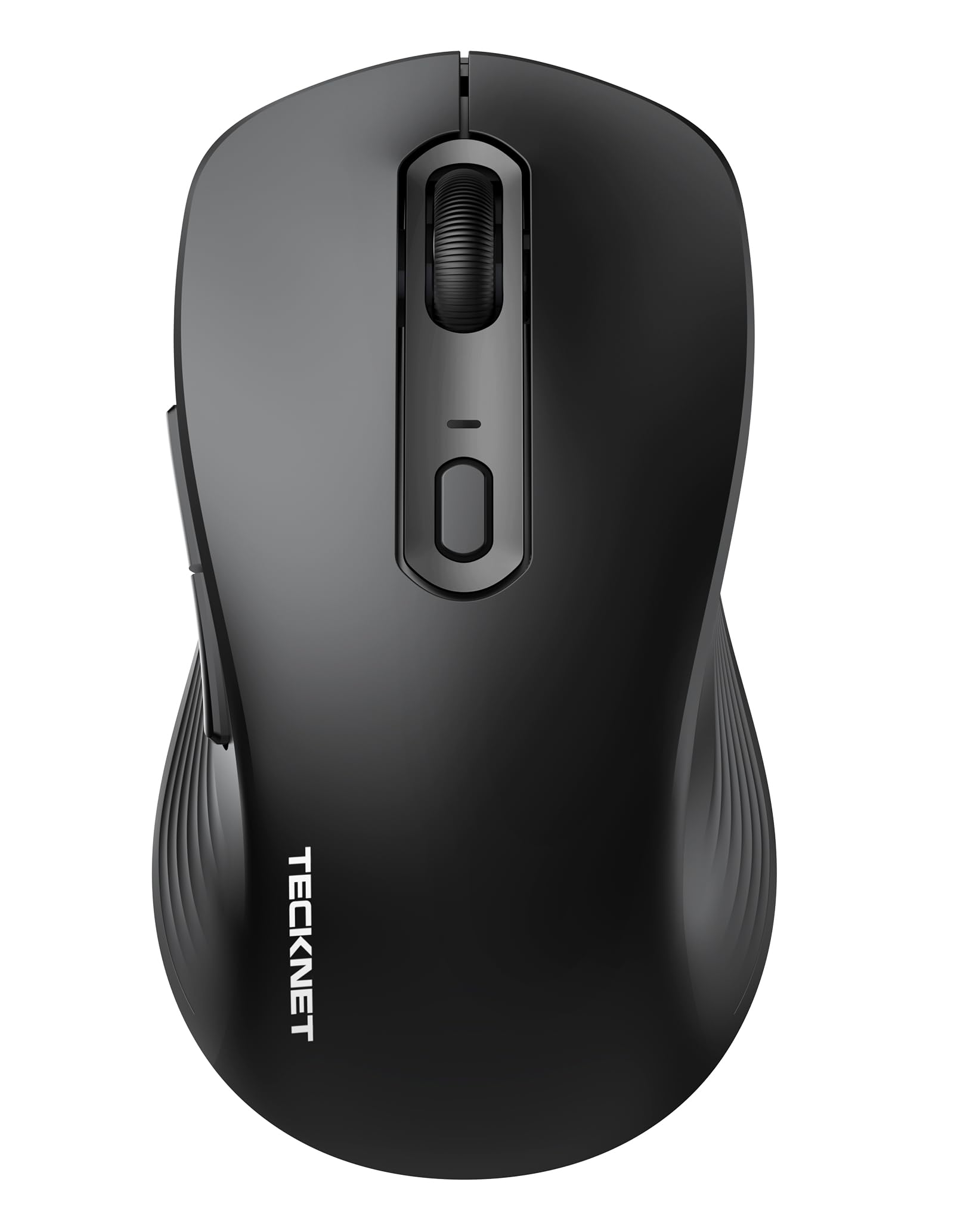 TECKNET Bluetooth Mouse, [ USB + BT1 + BT2 ] Wireless Mouse for Laptop, Silent Click, Ergonomic Design, 4800 DPI Computer Mice W