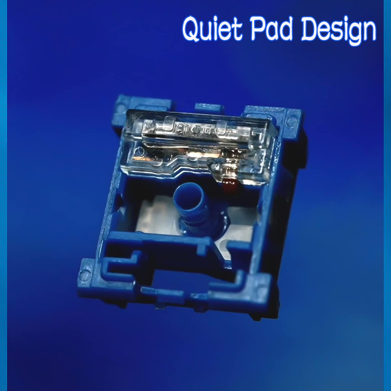 Draoza Kailh Box Whale Silent Switch Tactile Silent Switch For Mechanical Keyboard(Tactile Silent Kailh Whale 72Pcs)