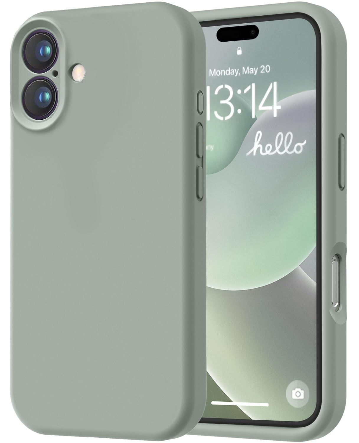 Love 3000 Designed For Iphone 16 Case, Premium Silicone With [Soft Anti Scratch Microfiber Lining] Shockproof Protective Phone C