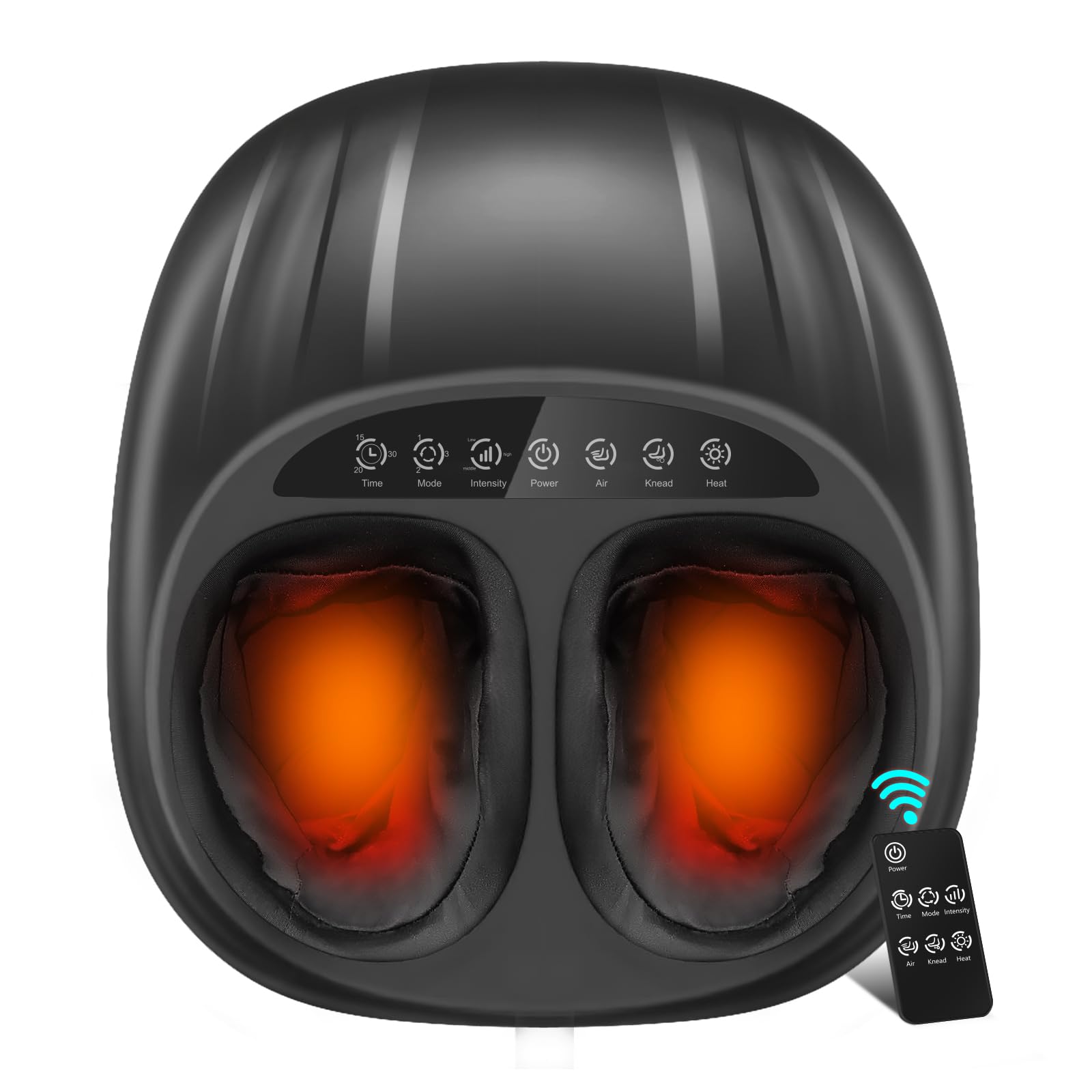 WERTYI Shiatsu Foot Massager, Foot Massager Machine with Heat, Remote Control, Multiple Massage Modes & Adjustable Intensity, De