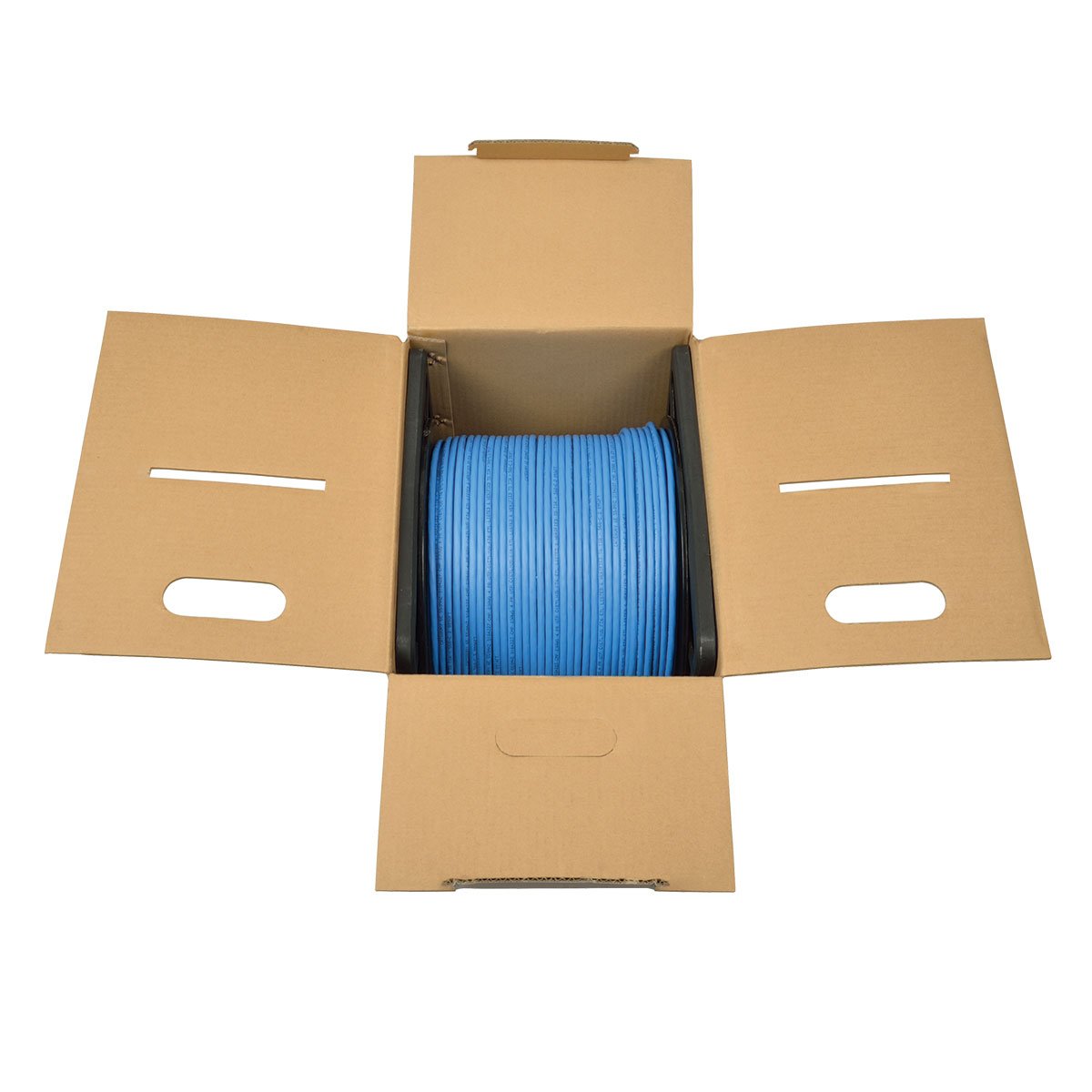Tripp Lite Cat6 Bulk Solid Core Cable, Plenum Rated Pvc (Cmp), Gigabit, Blue, 1000' (N224 01K Bl)